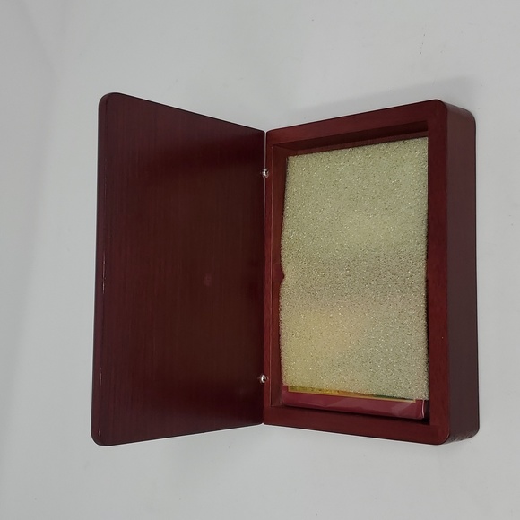 Vintage Golf Classic Collections Playing Cards Wood Box Unopened Taiwan Cards - Picture 4 of 4